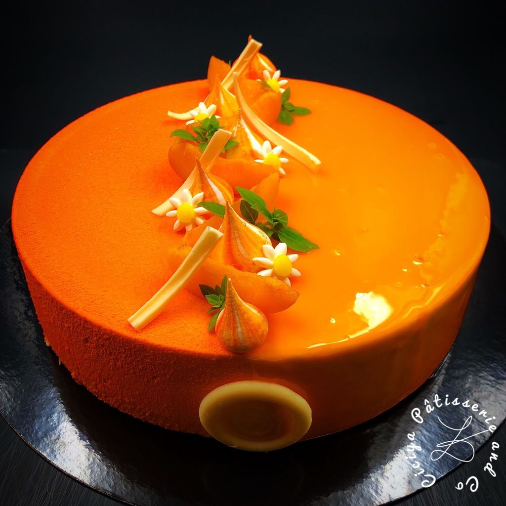 Entremet frais d'été - Abricot et base cheesecake speculoos - Ciciya  PâtisserieandCo