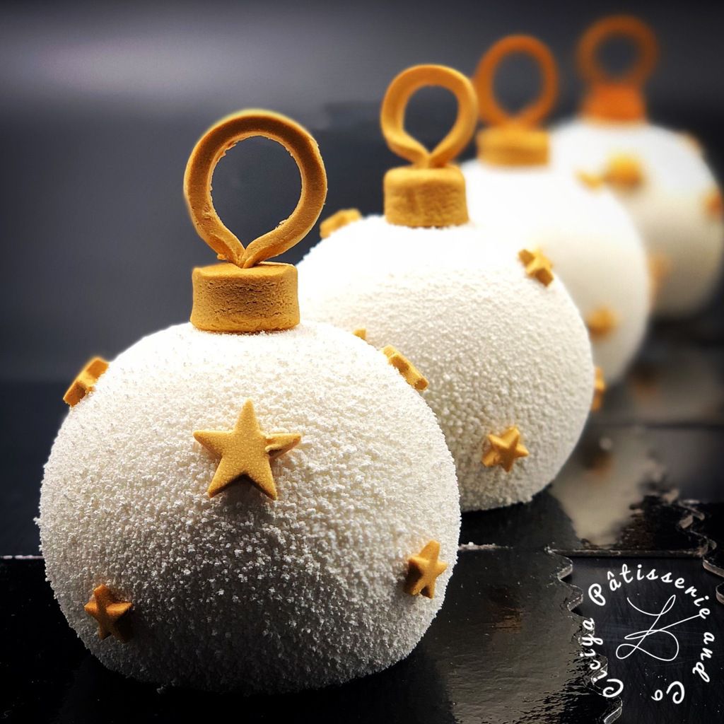 Boules de Noël coco passion - Moule DOLCE TARTUFO Silikomart - Ciciya  PâtisserieandCo