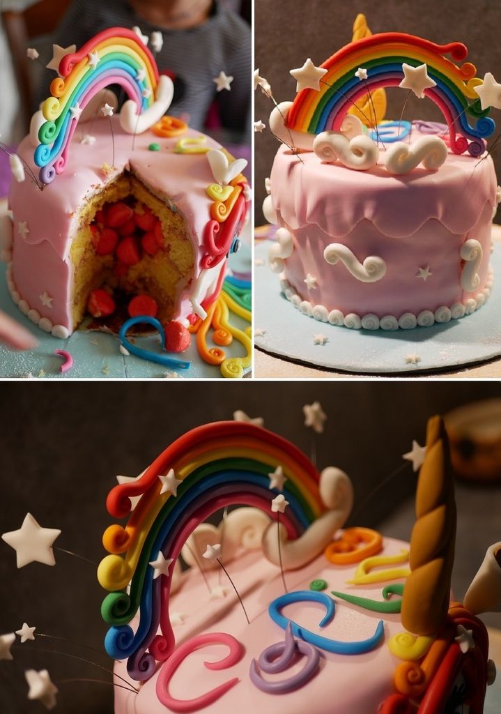 Gateau Licorne En Pate A Sucre Avec Tutoriel Dix Petits Doigts