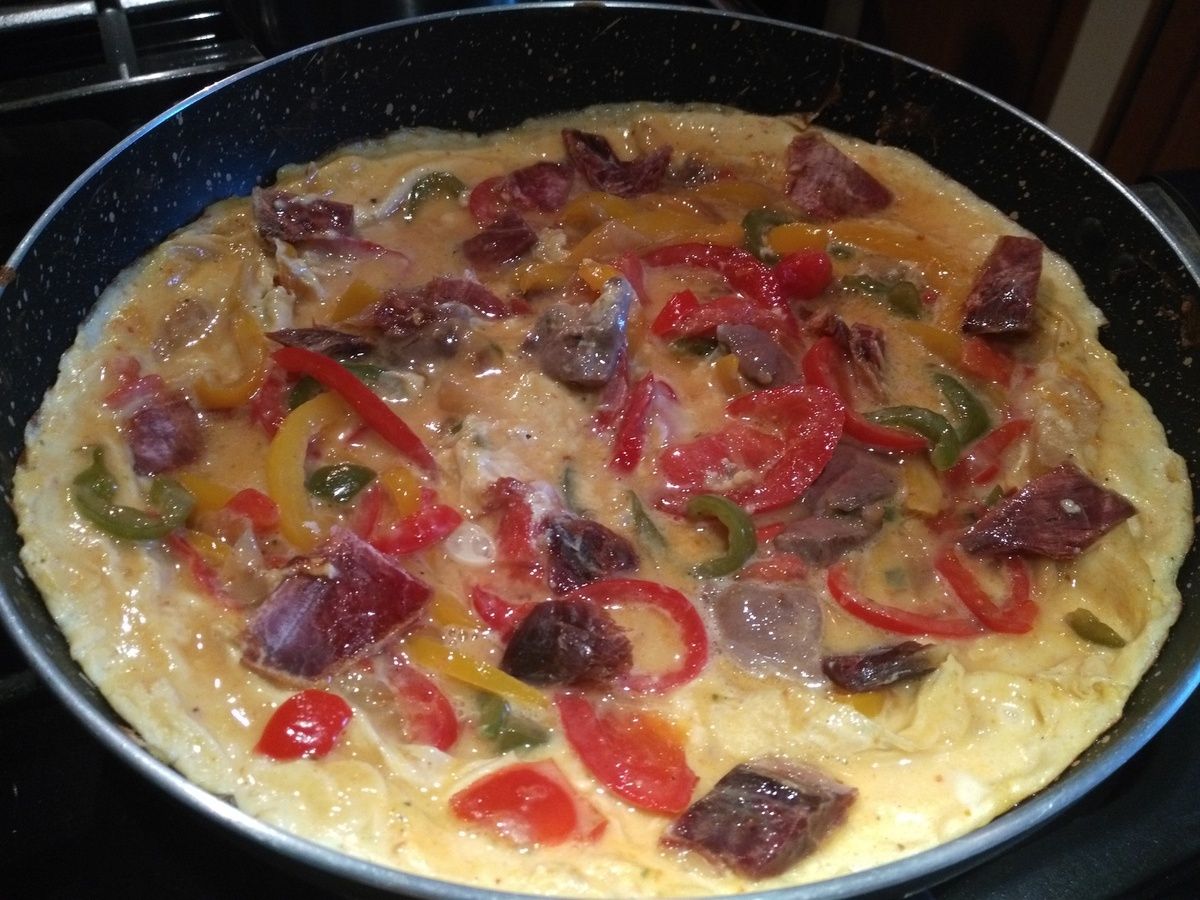 omelette poivrons