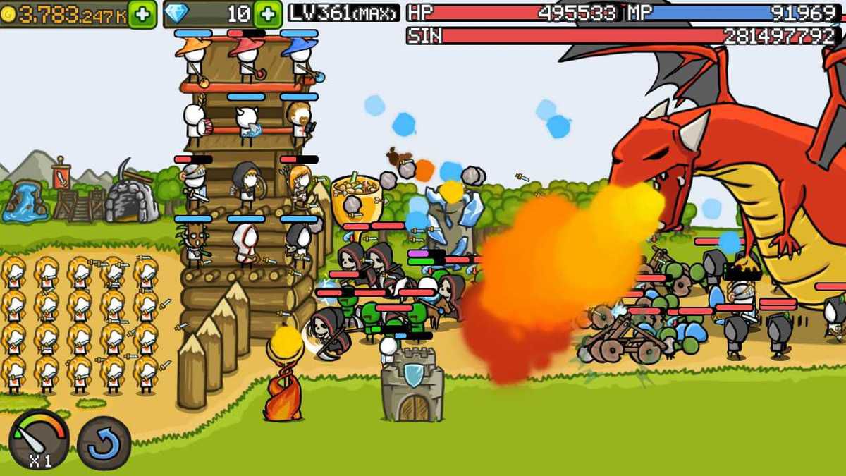 grow castle mobile game