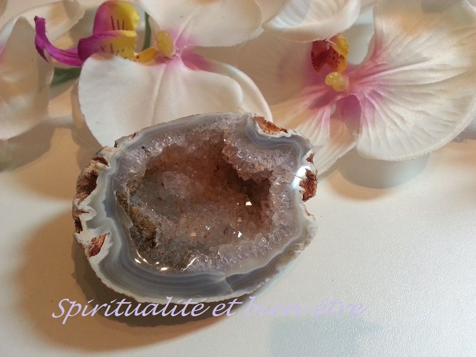 géode agate et améthyste