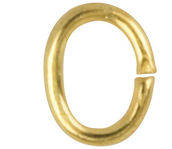 Anneau ouvert oval de 3x4 mm pour emmaillement, vos chaînes, bracelet, bijoux, plaqué dore fin sur laiton