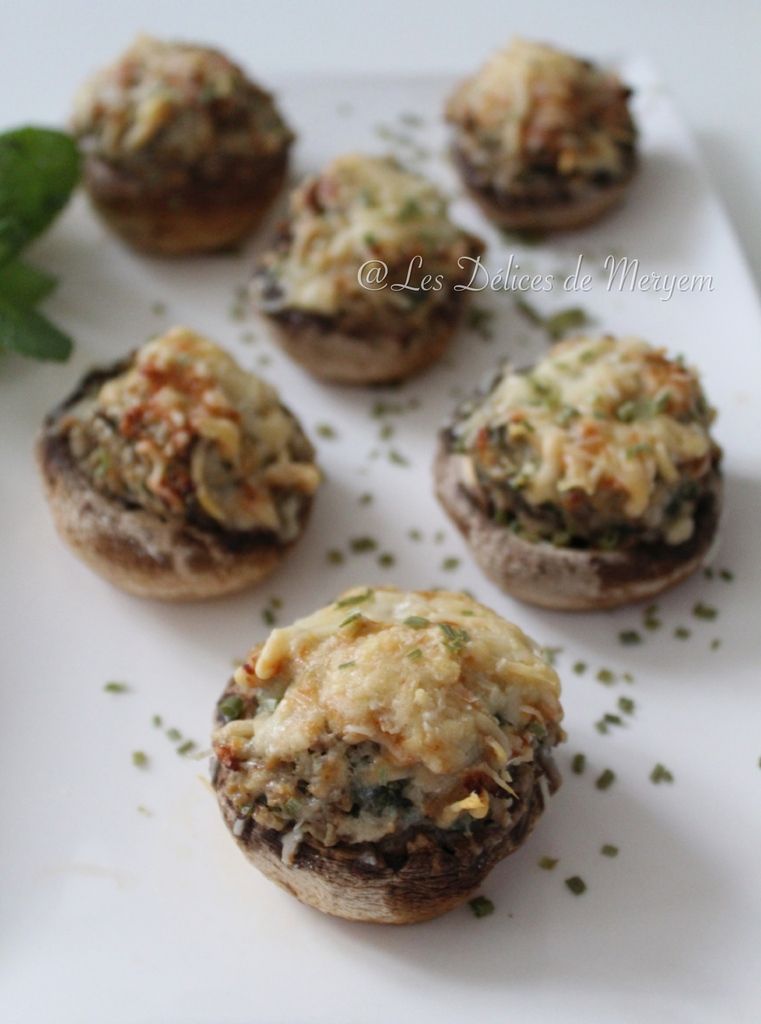 Champignons farcis faciles Les Délices de Meryem