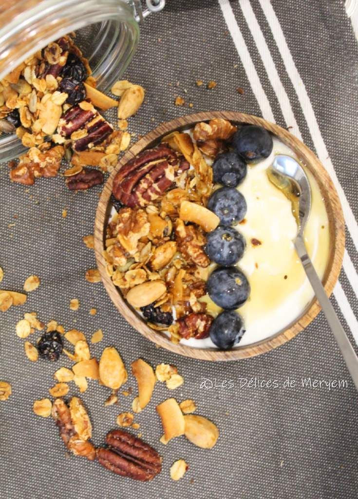 Granola ou Muesli maison healthy et rapide Les Délices de Meryem