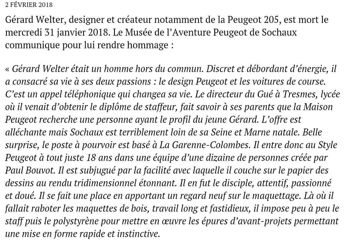 Gérard WELTER - ancien du Gué à Tresmes - Décès