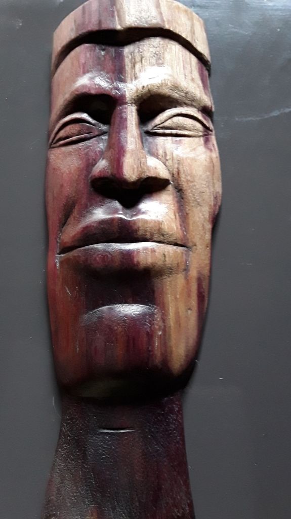 Bois Amarante, masque - Bois et paysages de Guyane.