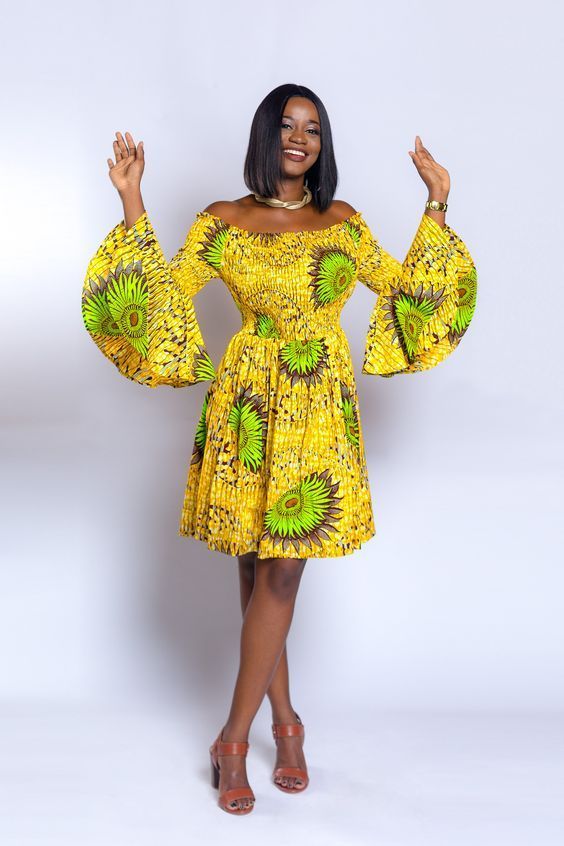 Ankara off shoulder elastic dress African print dress African clothing Ankara dress Ankara clothing Elastic dress Ankara summer dress fabulousweddingandpartdress