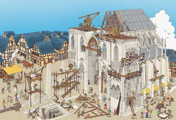 Construction d'une cathédrale © Bayard