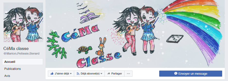 page facebook pour le blog CéMa classe sur les intelligences multiples