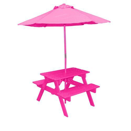 Table Pic-nique Fushia, Enfant, Extérieur