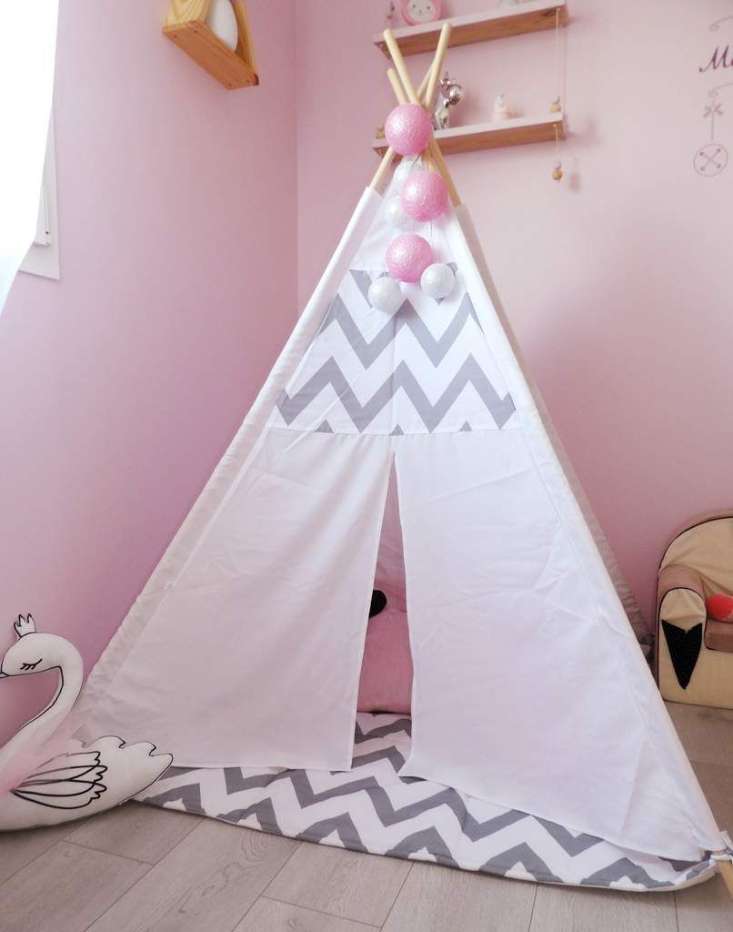 Decoration, chambre, fille, tipi