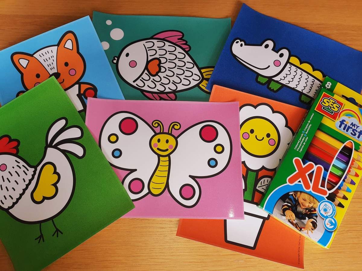 Ses créative, activité, coloriage, enfant