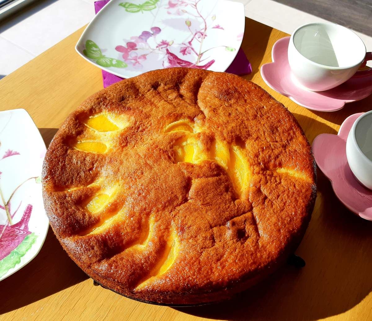 Gâteaux yaourt pêche fruits goûter pâtisserie