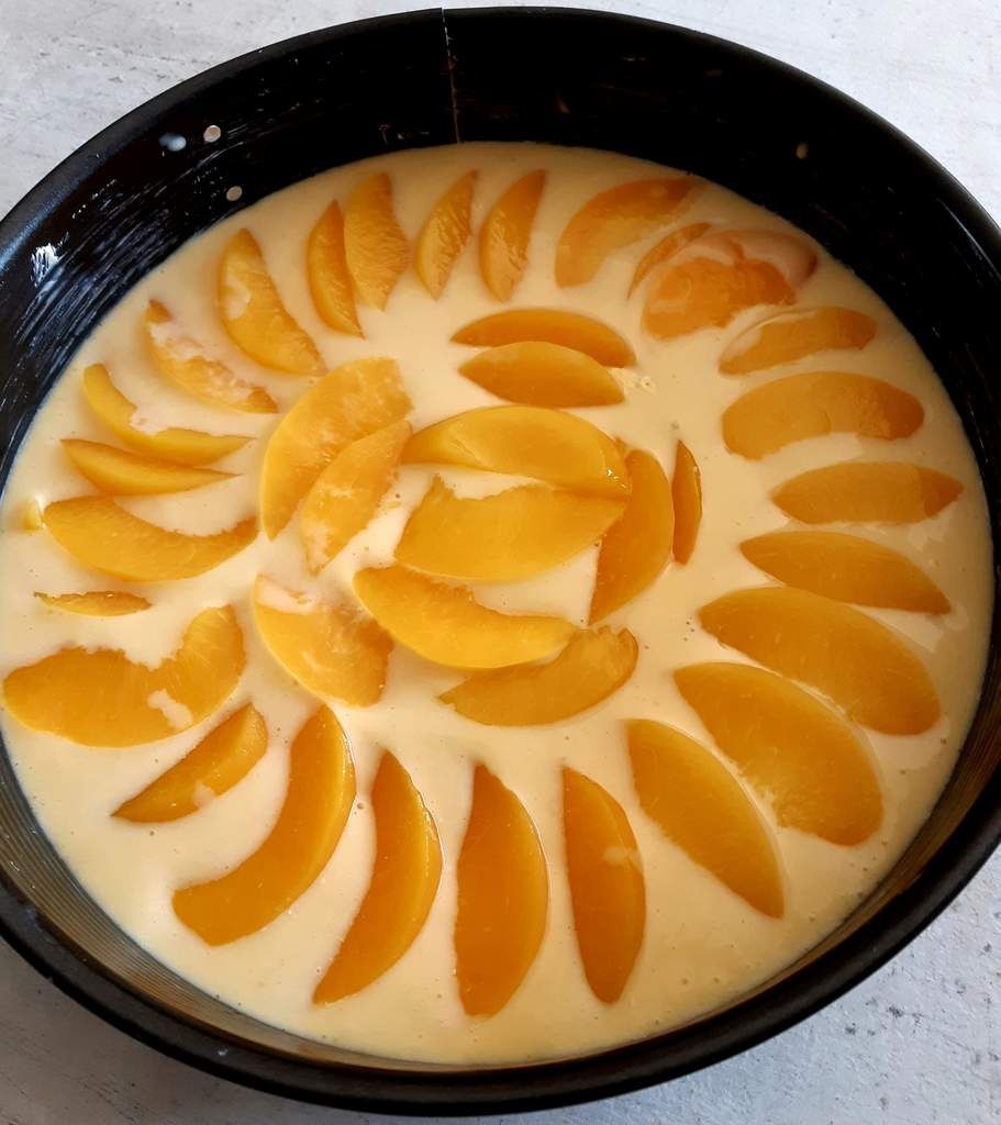 Moule à gâteau, pâtisserie, gâteau, pêche