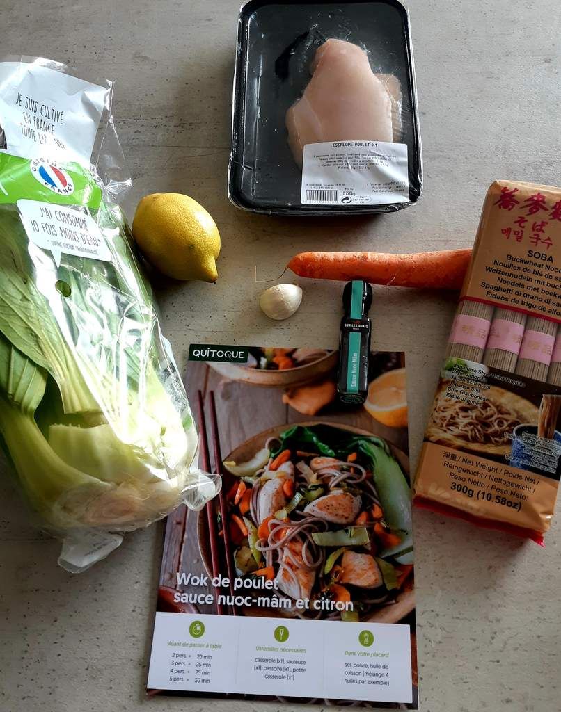 Quitoque panier recette cuisine