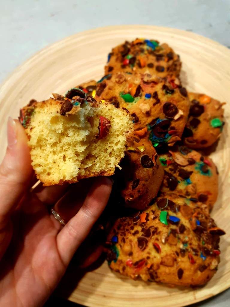 mini cake, m&m's, recette, cook, pâtisserie, recette facile et rapide