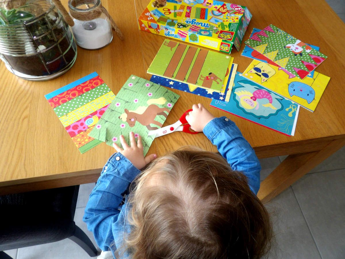 apprendre a découper, ses créative, activité pour enfant