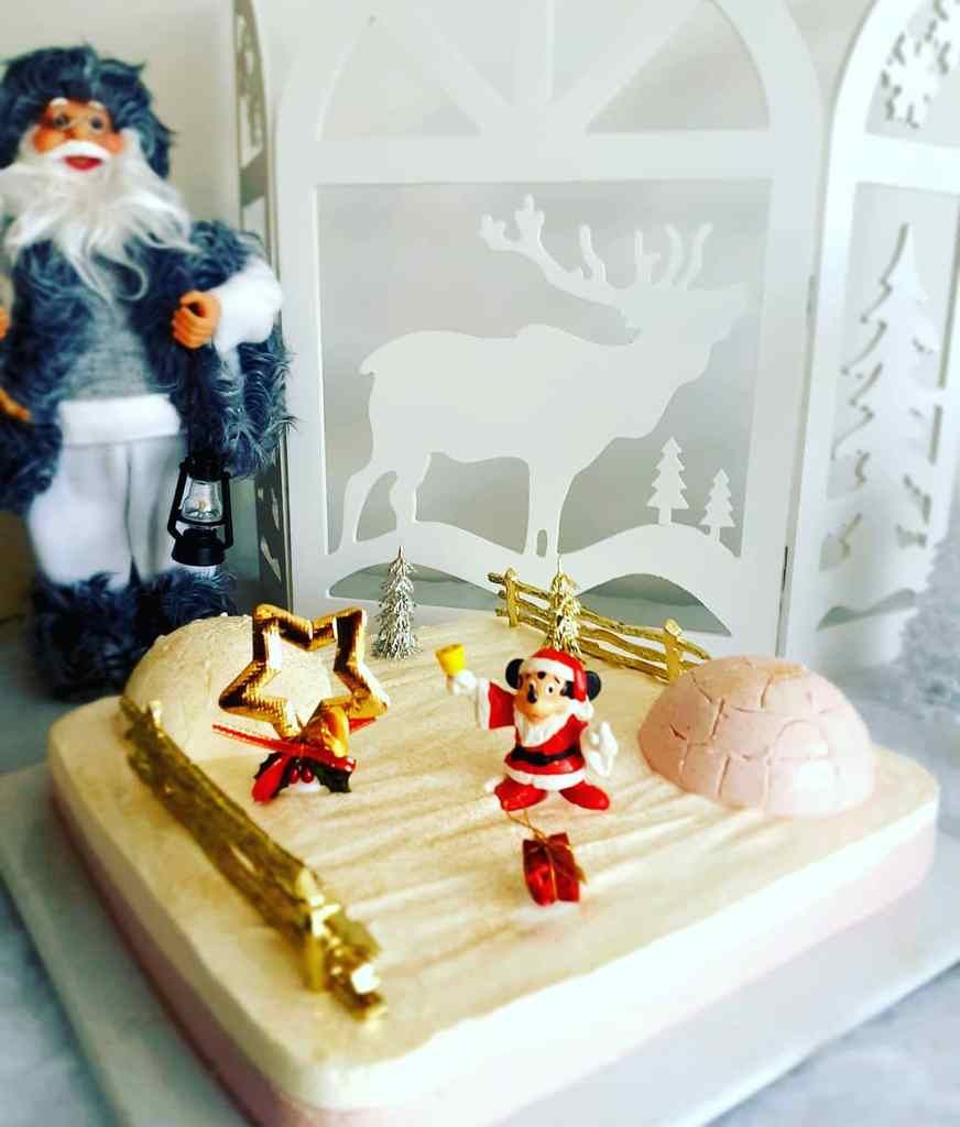 Noël, entremet, chocolat, framboises
