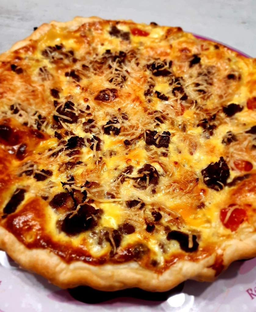 Tarte burger, recette, idée repas, quiche, food