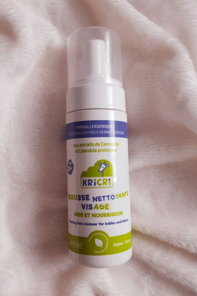 Mousse nettoyante visage Kricri nourrisson et bébé