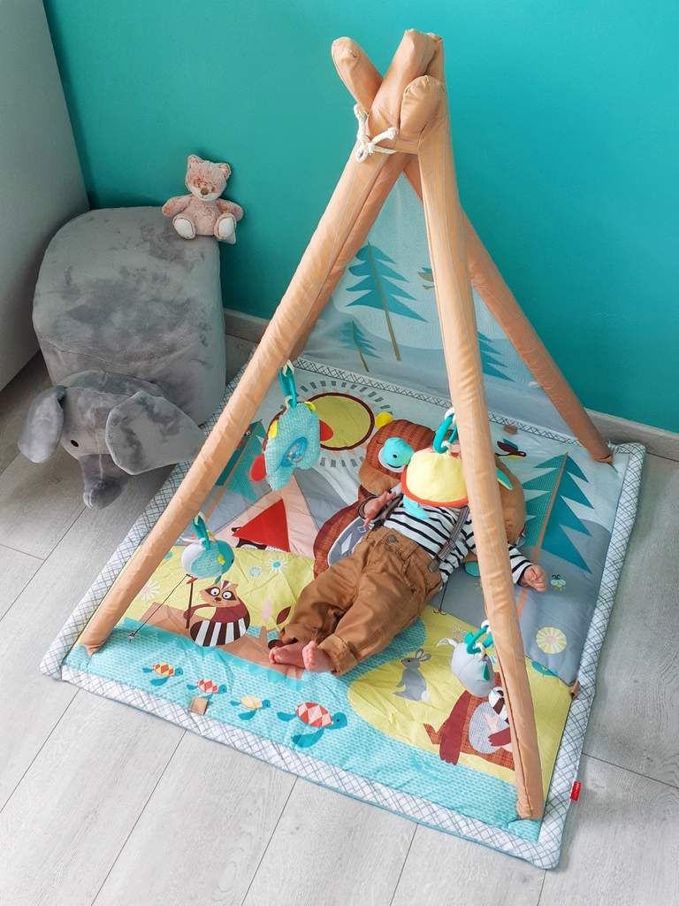 Tapis d'éveil, tipi, bébé, lilikim