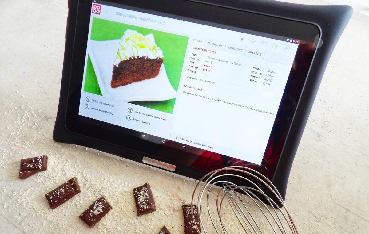 Tablette qooq, cuisine, recette