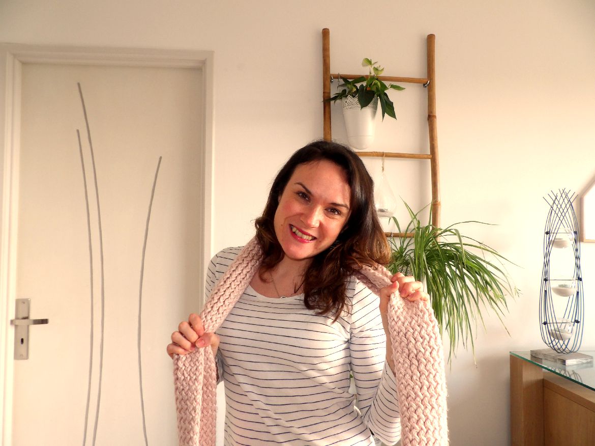 écharpe tricot