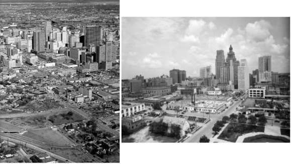 La ville de Houston, dans les années 40
