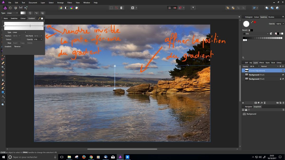 Affinity Photo : Simuler un filtre ND