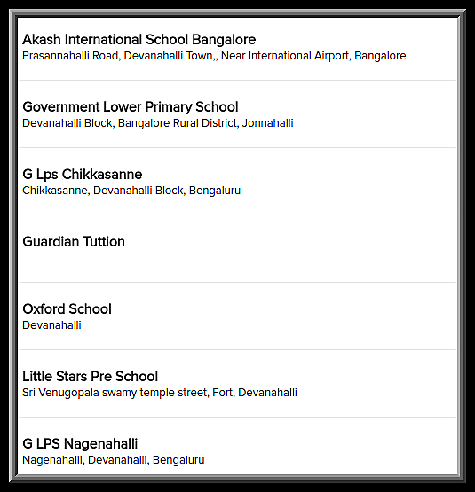 Tata Housing Devanahalli,Bangalore - Schools