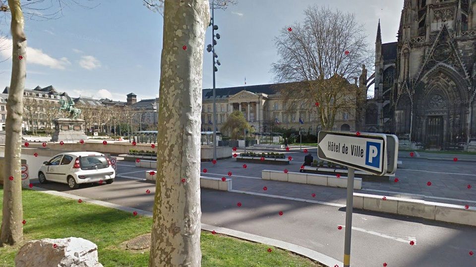 rouen, place de l'hôtel de ville