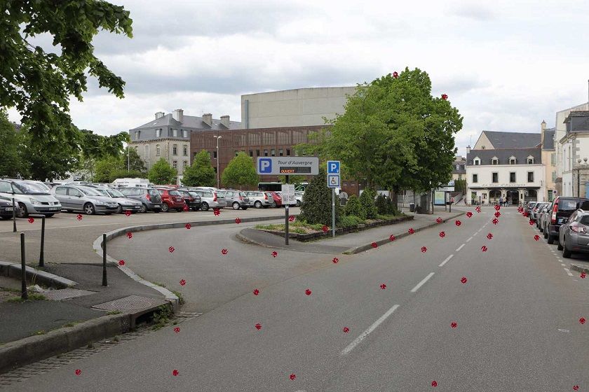 quimper, parking de le tour d'auvergne