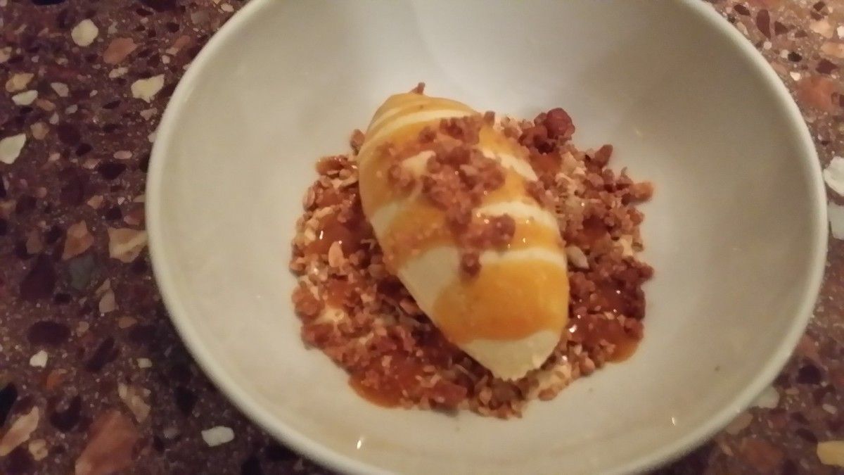 Courge Coco, Passion, Glace Miel de Brière Restaurant Kitchen Terre Paris 5