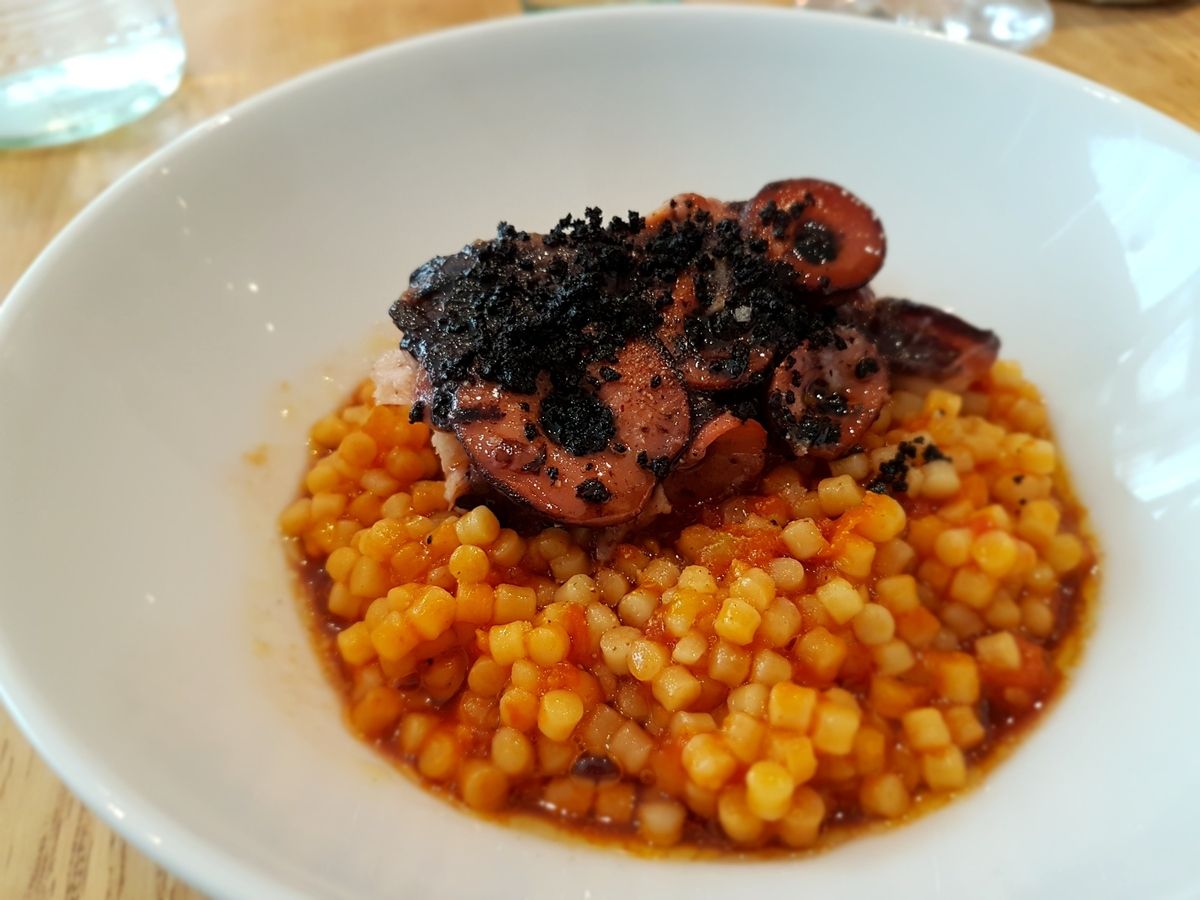 Poulpe Fregula Sarda Adria Restaurant Paris 12