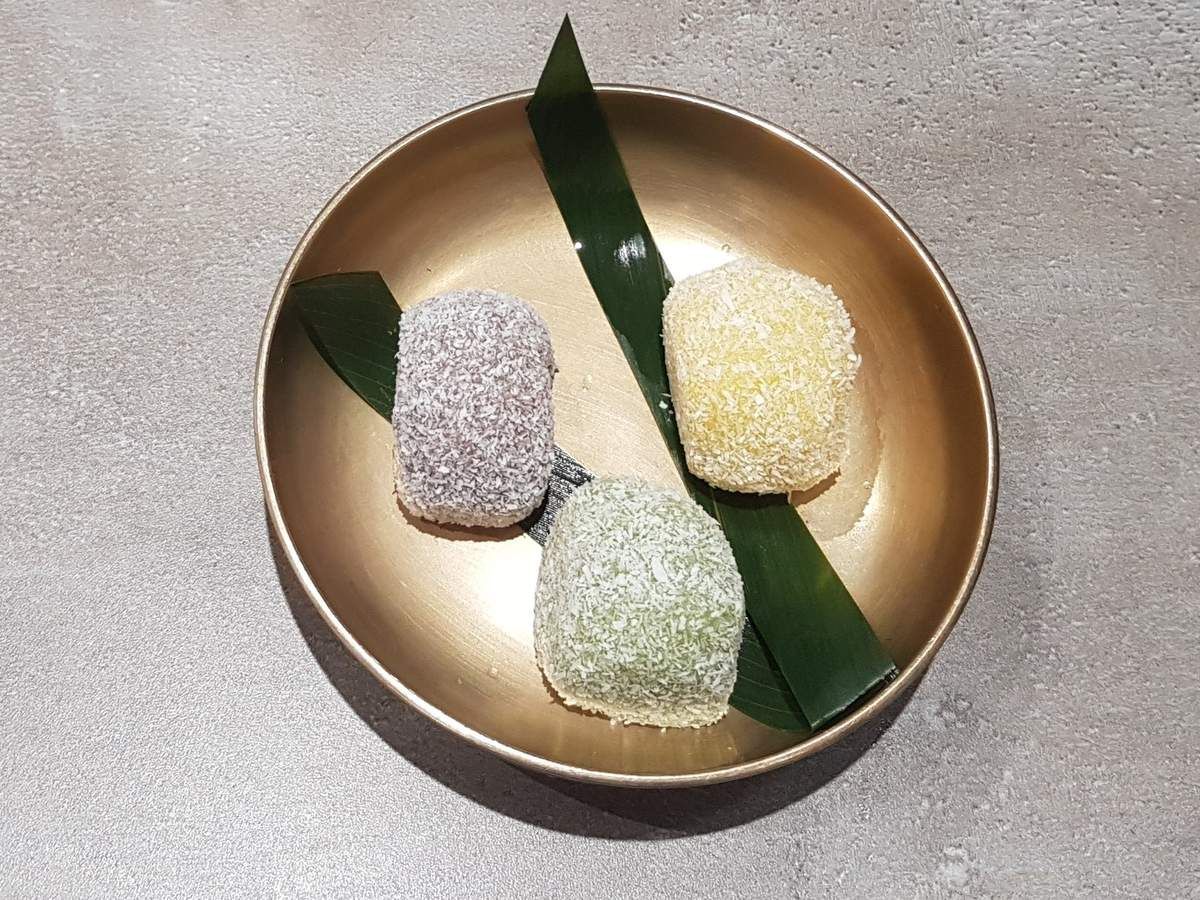 Gâteaux de riz gluant aux haricots rouges Dochilak Restaurant Paris 17