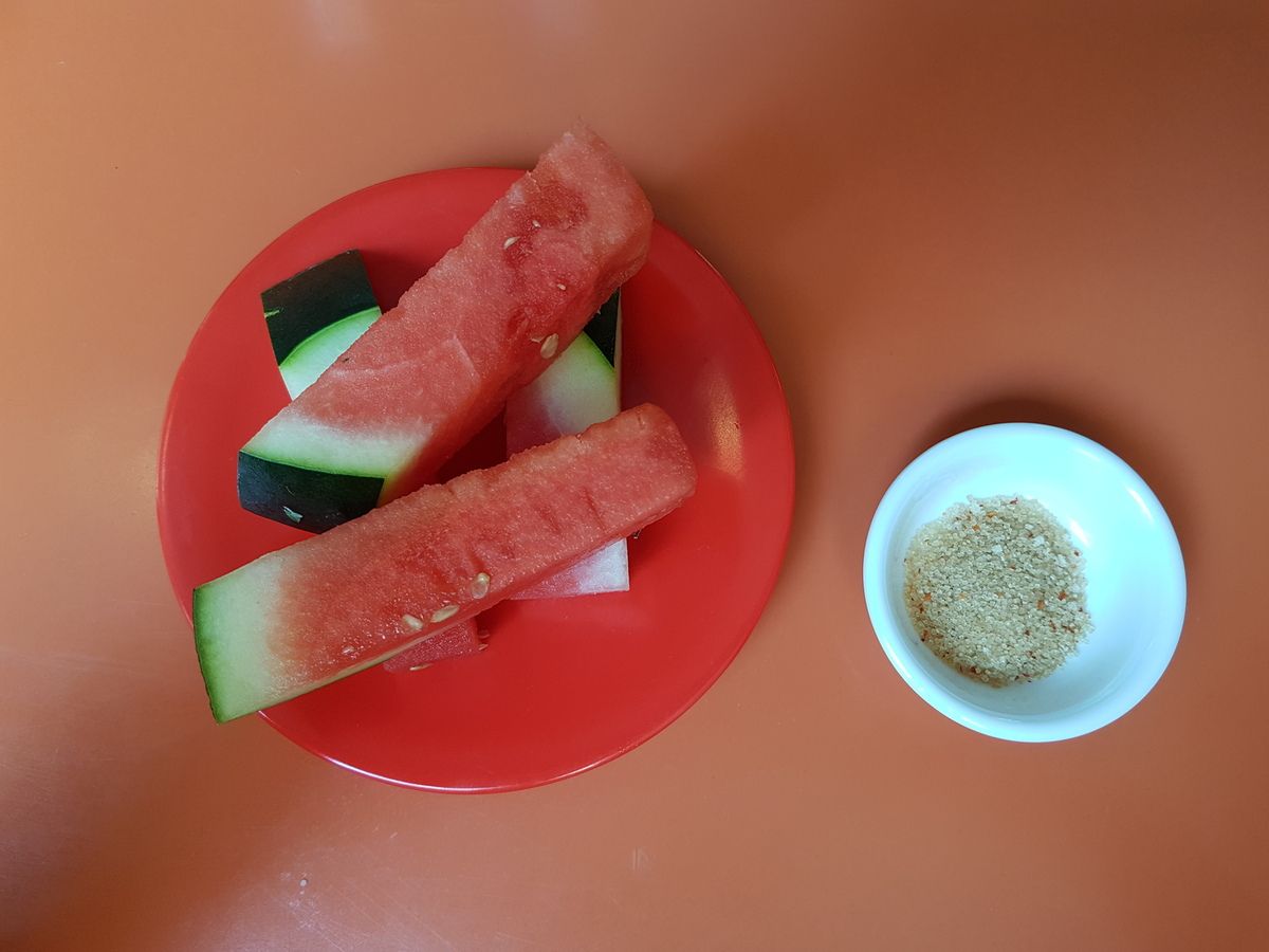 Pastèque glacée sucre et piment