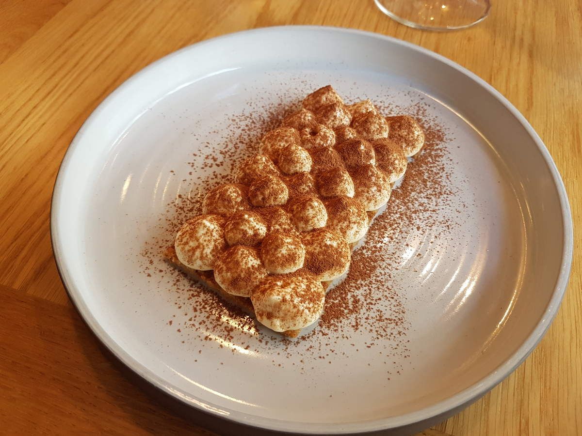 Tiramisu de mon ami Davidé Les Tables d'Augustin Restaurant Paris 17