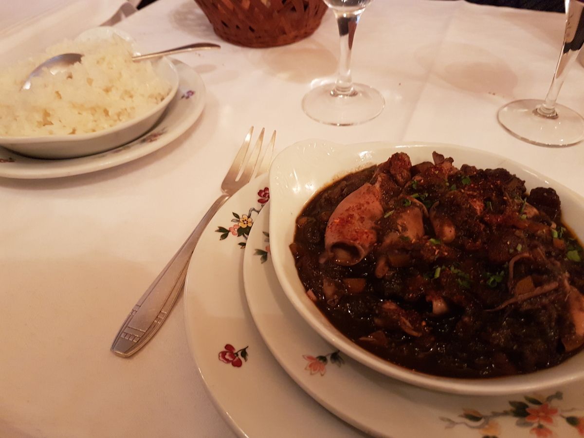 Chipirons à la basquaise L'Auberge Saint Jean de Luz Paris 16