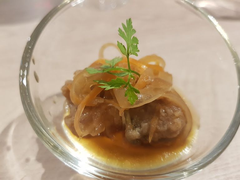 amuse-bouche : poissons en escabèche Botan de la vigne paris 6 restaurant