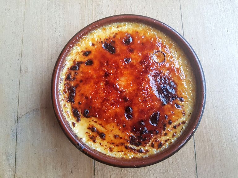 Crème brûlée infusée à la verveine La Poudrière Issy les Moulineaux