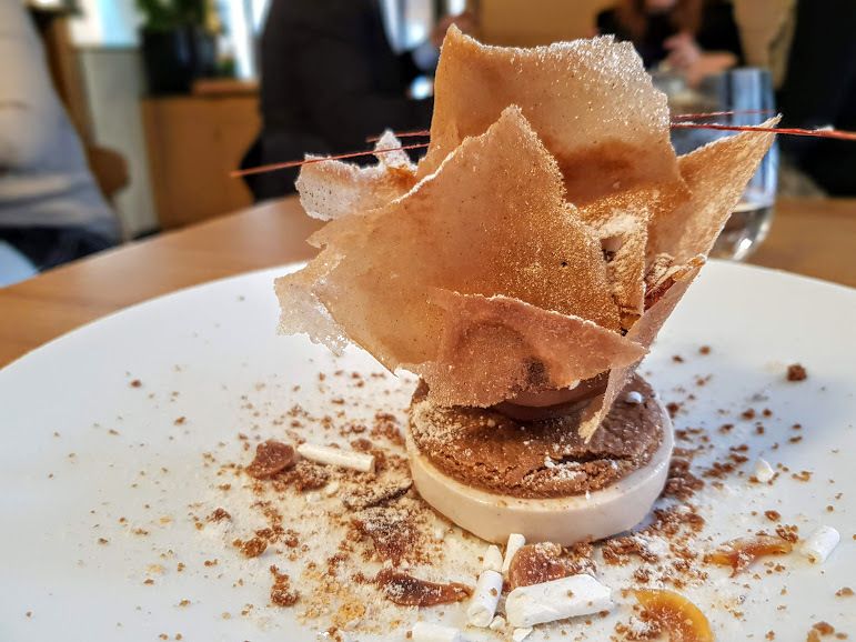Mont Blanc, lait ribot, châtaigne et kinako Pilgrim restaurant Paris 15