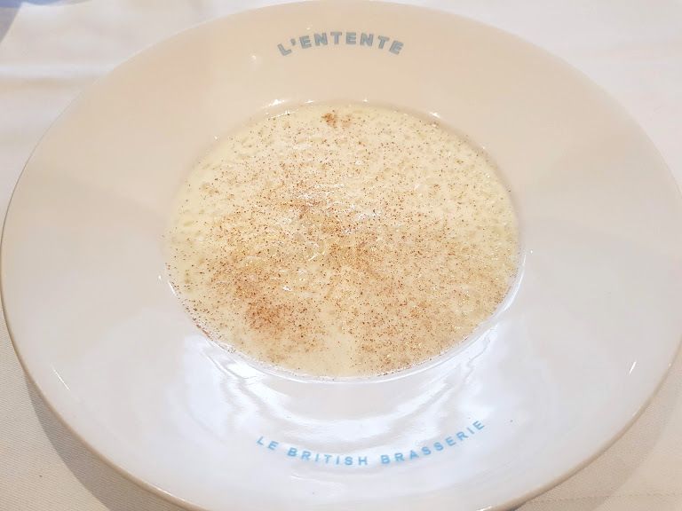 Rice pudding cinnamon and quince L'Entente Restaurant Paris 2