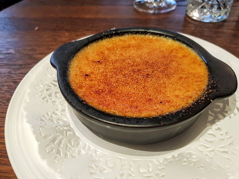 Crème Brûlée Le Bar du bouillon Restaurant Paris 6