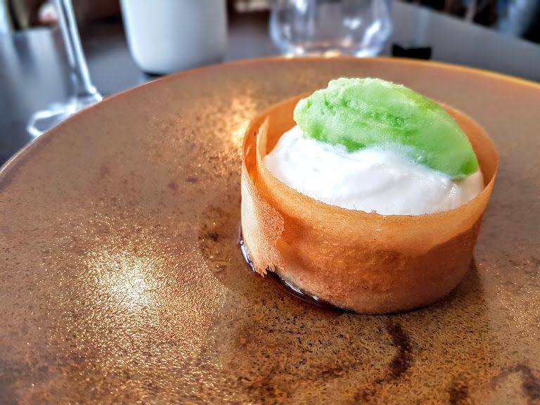 Dessert Mystère Détour restaurant Paris 8