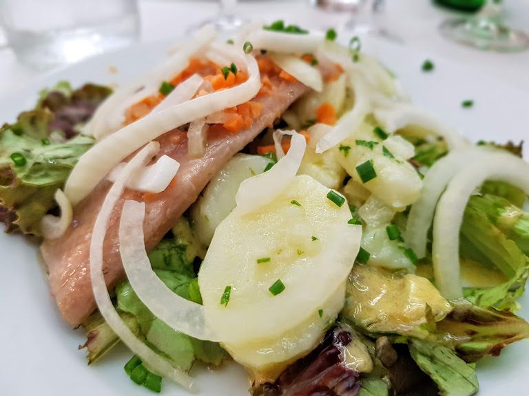 Hareng pommes à l'huile Le Bougainville restaurant Paris 2