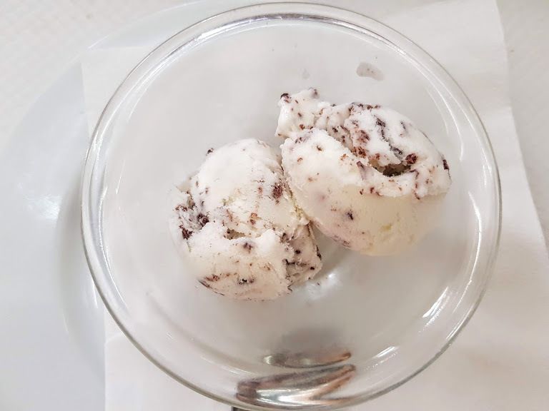 Glace Stracciatella de la maison Pozzetto Bougainville restaurant paris 2