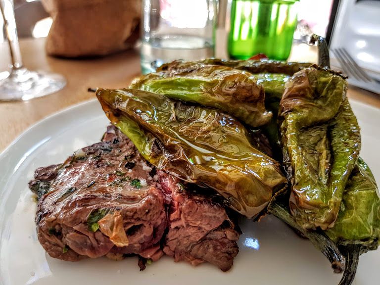 Hampe de boeuf, friggitelli Tempilenti restaurant Paris 11