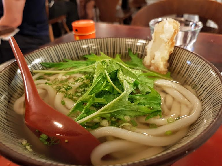 Udon chaud au poisson Kunitoraya restaurant Paris 1