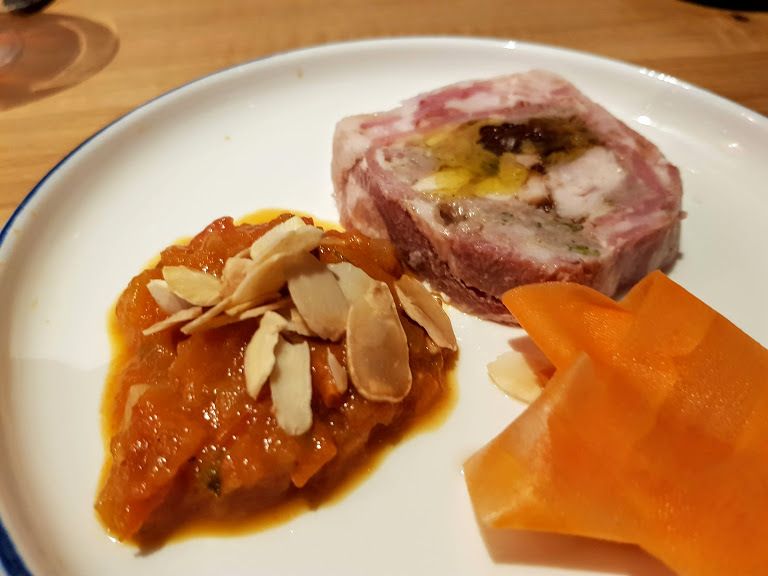 Terrine de lapin et raisin Cadences restaurant Paris 11